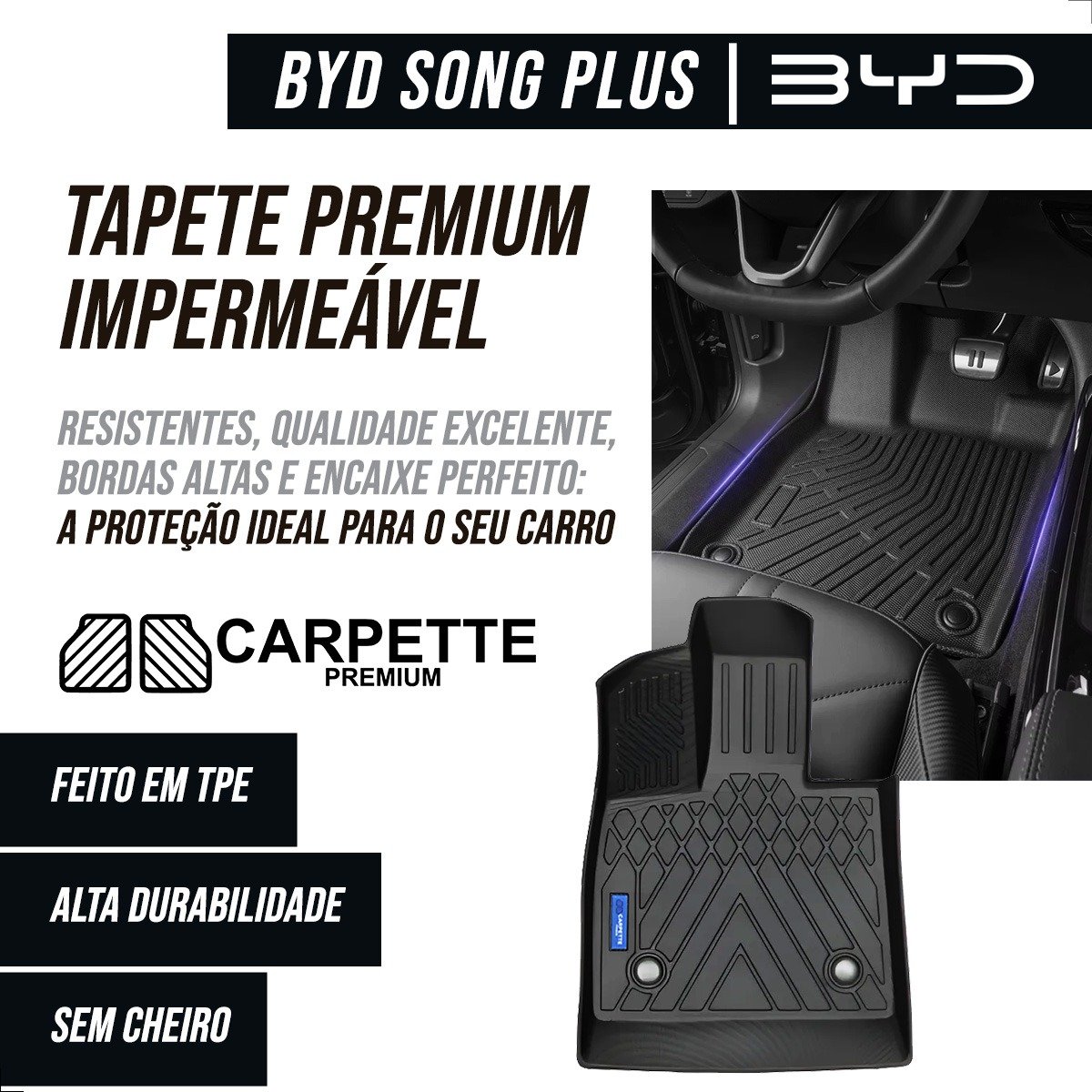 Kit tapete TPE BYD Song Plus completo - Imagem 3