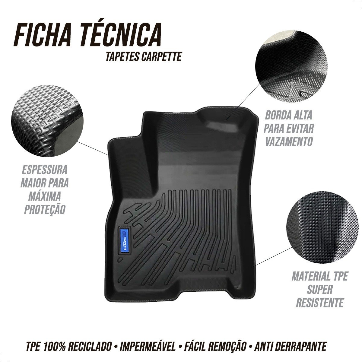 Kit tapete TPE BYD Song Plus completo - Imagem 6