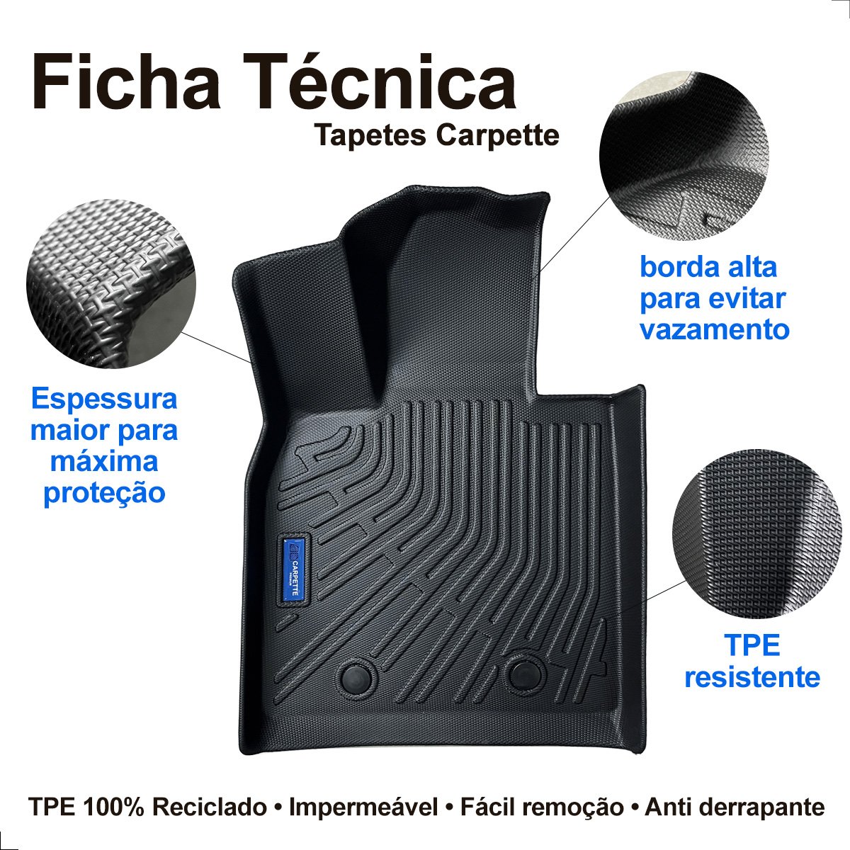 Kit tapete TPE Chery Tiggo 8 completo - Imagem 9
