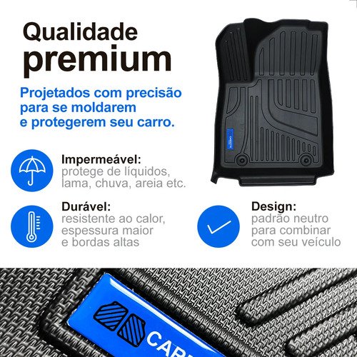 Kit Tapetes Byd Yuan Completo 3d Tpe Impermeável Carpette Preto - Imagem 3