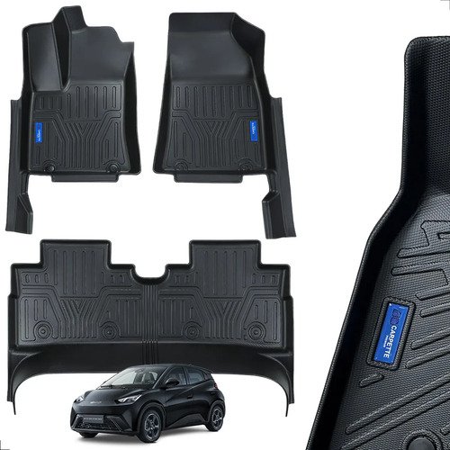 Kit Tapete Byd Dolphin Mini Tpe 3d Impermeável Carpette Preto