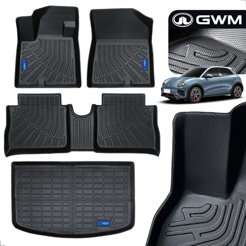 Kit Tapetes Ora 3 Gwm Completo Tpe 3d Impermeável Carpette Preto - Imagem 10