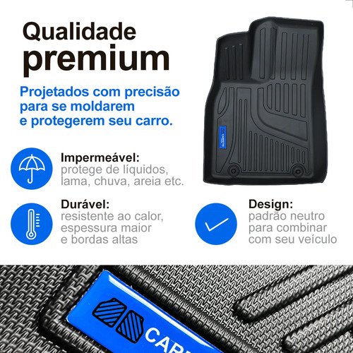 Kit Tapete Byd Song Pro Tpe 3d Impermeável Carpette Premium Preto - Imagem 4