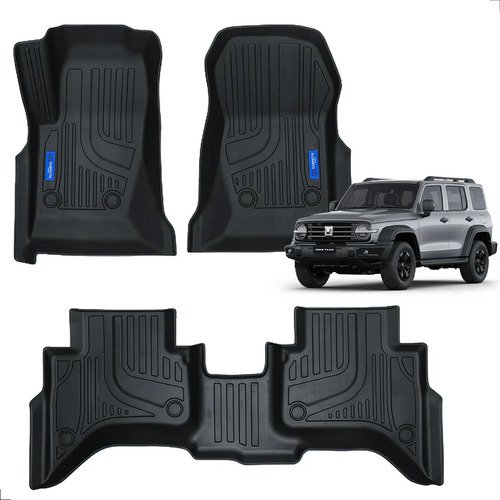 Kit Tapete Gwm Tank 300 Tpe 3d Impermeável Carpette Preto