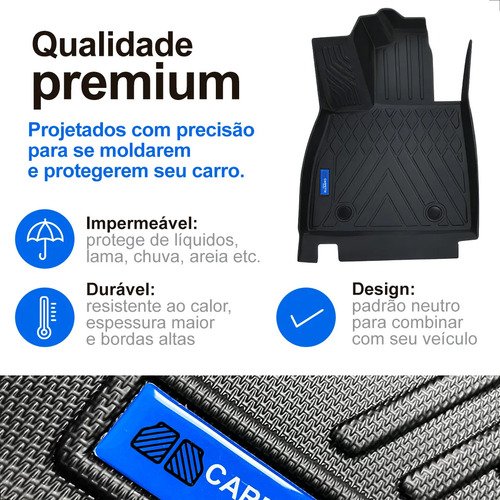 Kit Tapete Byd Seal Completo Tpe 3d Impermeável Carpette Preto - Imagem 4