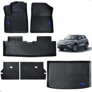 Kit Completo Tapete Byd Yuan Pro 3d Tpe Impermeável Carpette Preto